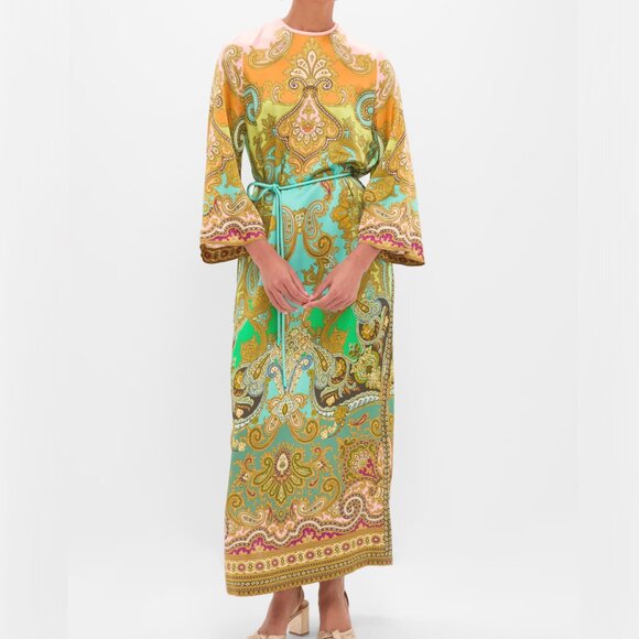 Alemais Multi Clemenza Silk Midi Dress - Picture 1 of 14